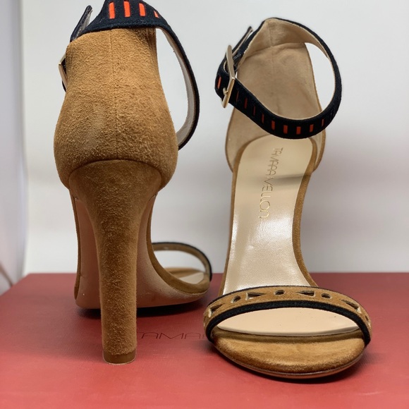 Tamara Mellon Winona Suede Ankle Strap Sandals - Picture 3 of 5